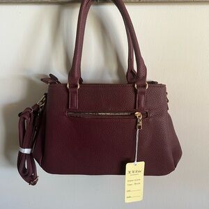 Chic Maroon Satchel Bag